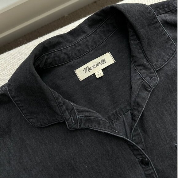 Madewell Black Button Down Shirt - Picture 4 of 7